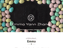 Tablet Screenshot of emmayannzhang.com